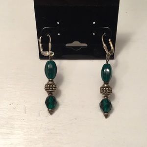Handmade bead drop earrings